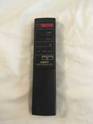 Oem Sanyo Rb - D9 Audio System Vintage Remote Control Fast
