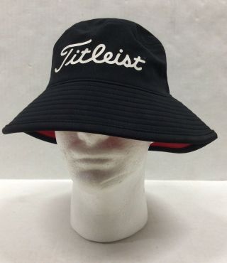 Titleist Size Small Medium S/m Bucket Panama Sun Golf Hat Cap Blue Vintage Rare