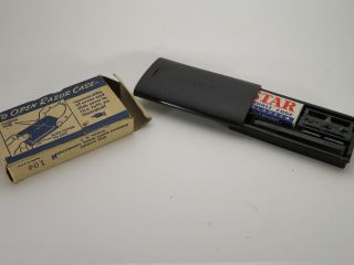 Vintage Star Army Razor With Extra Blades And Box