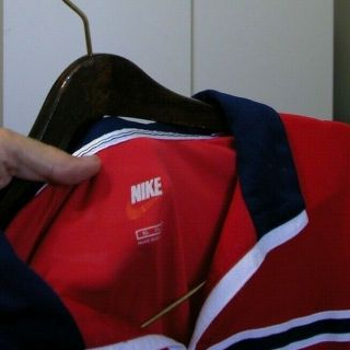 Vintage NIKE Team USA Red Soccer Jersey XL 3