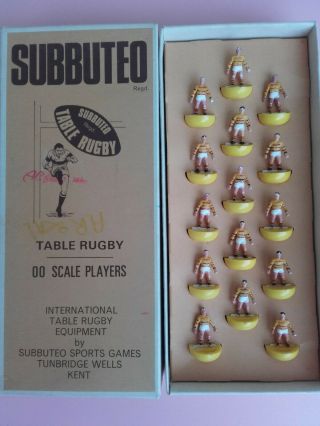 Vintage Subbuteo Table Rugby Team R22 Dewsbury Sunderland Harrogate