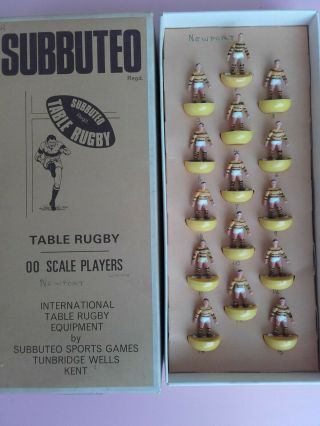 Vintage Subbuteo Table Rugby Team R14 Newport