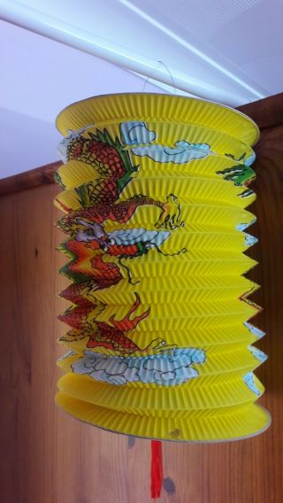 5 Vintage Chinese Paper Lanterns.  Christmas Or Garden Parties 4