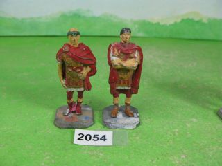 Vintage Rose Miniatures Metal Figures X2 Romans Toy Models 2054