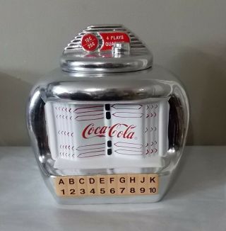 Vintage Coke Coca Cola Cookie Jar Jukebox Gibson 10 " Retro Diner