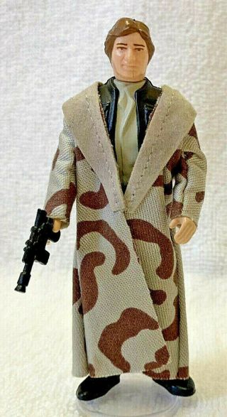Star Wars Vintage Han Solo Trench Coat Figure (no Coo).  Displayed & Not Played