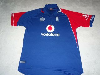 England Cricket Odi One Day Shirt Vintage Admiral Size L Large Adult