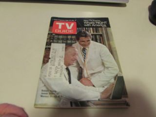 Vintage - Tv Guide Sept 27th 1969 - Robert Young - Marcus Welby - Cover Exc