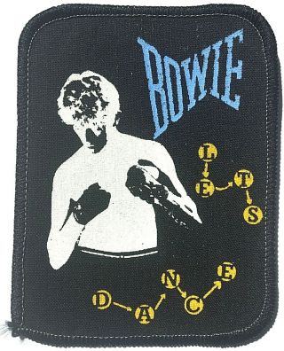 David Bowie - Let`s Dance - Old Og Vtg Early 1980`s Printed Patch Cloth Badge