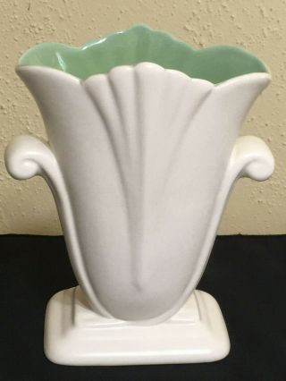 Red Wing Pottery Vintage Vase 886 Matte Exterior Glossy Interior