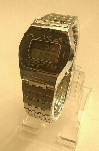 Vintage Citizen Dual Time Ana Digi Watch 41 - 2538 - Collector’s Item