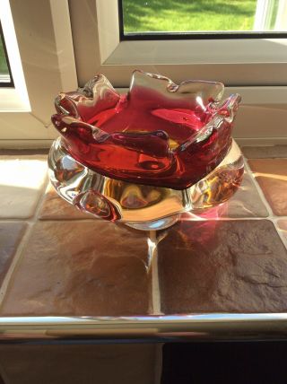 Vintage Murano Glass Dish / Ash Tray Stunning Relisted,  Don’t Post Channel Isle