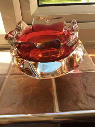 VINTAGE Murano Glass Dish / Ash Tray Stunning Relisted,  Don’t Post Channel isle 2