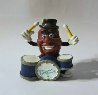 Vintage 1988 California Raisins Drums Figure
