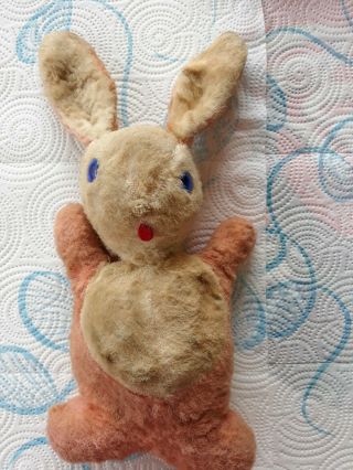 Vintage Wind Up Musical Plush Rabbit Bunny