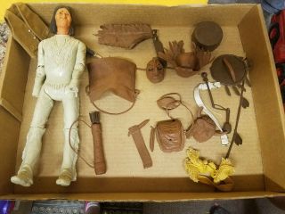 Vintage Marx Toys Johnny West Series Chief Cherokee And Accessories