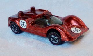 Vintage 1968 Mattel Red Line Hot Wheels Chaparral 2g (red)