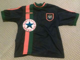 Newcastle United England 1997/1998 Away Football Shirt Jersey Vintage Adidas Xs