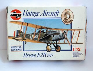 Airfix Vintage Aircraft - Bristol F.  2b 1917 - Unmade Model Kit.  1/72 Scale Plane