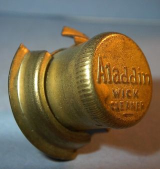 Vintage Aladdin Lamp Brass Wick Cleaner Old Stock Antique Oil Lamp Part