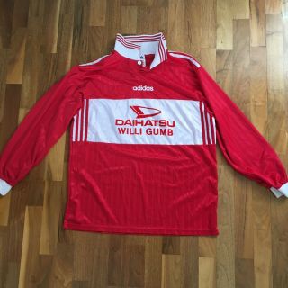 Vintage Red Adidas Football Shirt Xl Rare