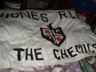 Widnes Rlfc Vintage Supporters Flag 5ft X 3ft Approx 1985/86