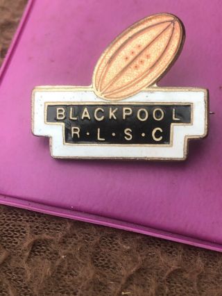Vintage Blackpool Rugby League Pin Badge