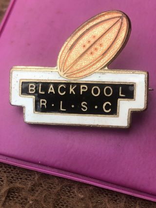 Vintage Blackpool Rugby League Pin Badge 2