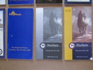 10 x Vintage Newbury Horse Racing Programmes / Racecards from the 1990s/00s b 5