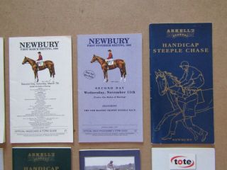 10 x Vintage Newbury Horse Racing Programmes / Racecards from the 1990s/00s 3