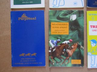 10 x Vintage Newbury Horse Racing Programmes / Racecards from the 1990s c 4