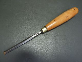 Bevel Edged Chisel 1/4 " Vintage Old Tool Boxwood Handle By Mathieson