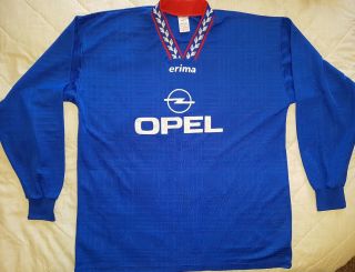 Vintage Erima Football Shirt Jersey Trikot Opel Xxl Made In Slovenia