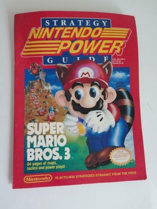 Vintage Nintendo Power Strategy Guide For Mario Bros.  3 Video Game 84 Pgs