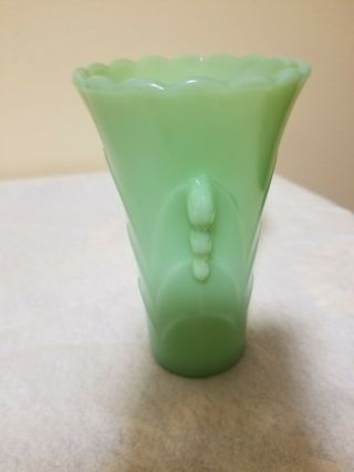 Vintage Jadeite Art Deco Jade Green Glass Bud Vases McKee/Fire - King Jadite 2