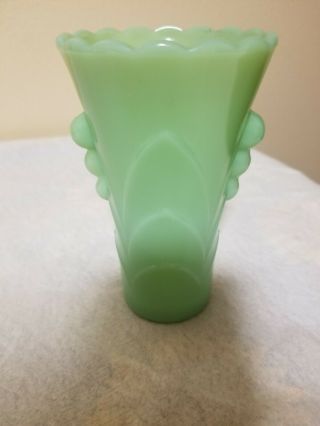 Vintage Jadeite Art Deco Jade Green Glass Bud Vases McKee/Fire - King Jadite 3