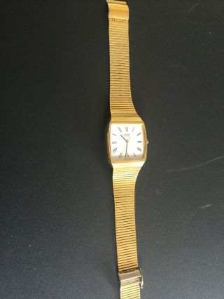 Mens Vintage Seiko,  Gold Plated,  Battery,  Perfect W Order,  Good Cond.