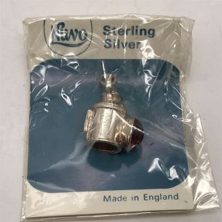 Vintage Sterling 925 Silver Nuvo Old Railway Lamp Charm Nos For Bracelet