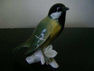 Vintage Karl Ens Great Tit 7485 Bird Figurine