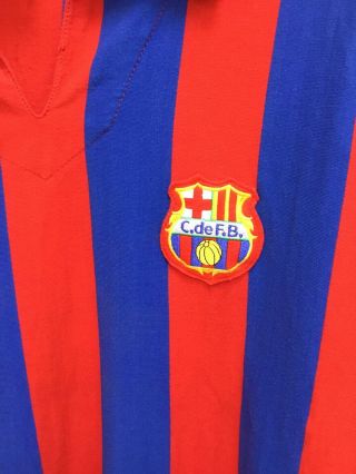 Toffs Vintage Barcelona Football Shirt 40 ' s/50 ' s Size XXL Good Con 2