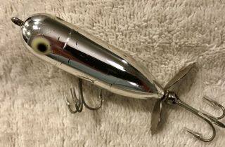 Fishing Lure James Heddon Baby Torpedo Chrome Beauty Tackle Box Crank Bait