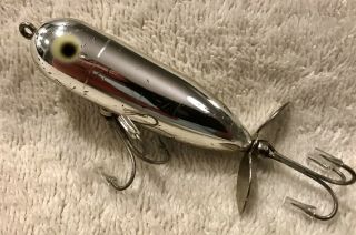 Fishing Lure James Heddon Baby Torpedo Chrome Beauty Tackle Box Crank Bait 3