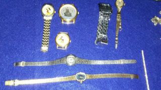 Vintage to Now Junk Drawer Jewelry Disney Watches Earrings 1.  3 Lbs 4