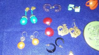 Vintage to Now Junk Drawer Jewelry Disney Watches Earrings 1.  3 Lbs 5