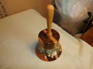 Vintage Hand Crafted Cedar Wood Bell Music Box " Somewhere Out There "