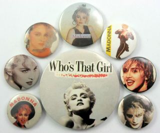 Madonna Button Badges 8 X Vintage Madonna Pin Badges Who 