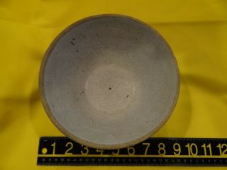 Vintage/Antique Salt Glaze Blue & White Wedding Ring Design Stoneware Bowl 3
