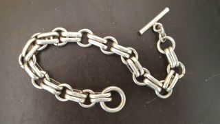 Vintage Sterling Silver 925 Chain Link Unisex Bracelet,  26 Gram E11