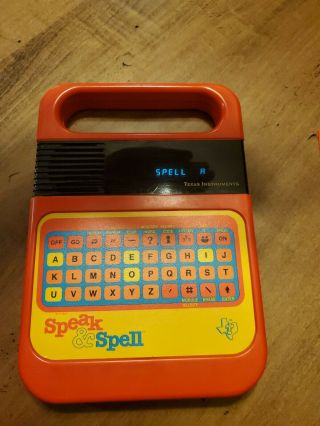 Vintage 1980 Texas Instruments Speak & Spell Toy Learning Toy Ti