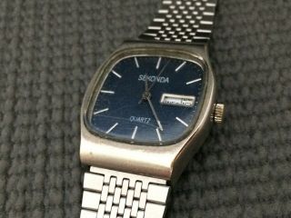 SEKONDA Vintage Men ' s Calendar Quartz Wristwatch 5 Jewels GWO 4